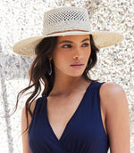 Peekaboo Weave Gambler Straw Hat