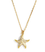 Small Pavé Starfish Necklace
