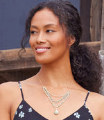 Multistrand Aquamarine Pendant Necklace