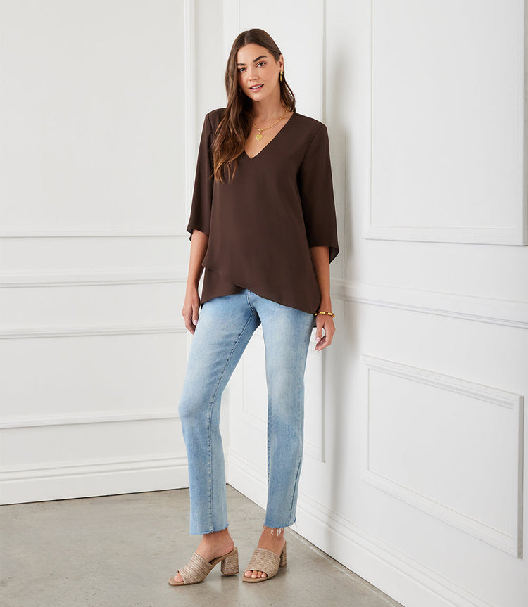 Bracelet Sleeve Asymmetric Top