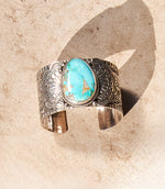 Natural Royston Turquoise Cuff Bracelet