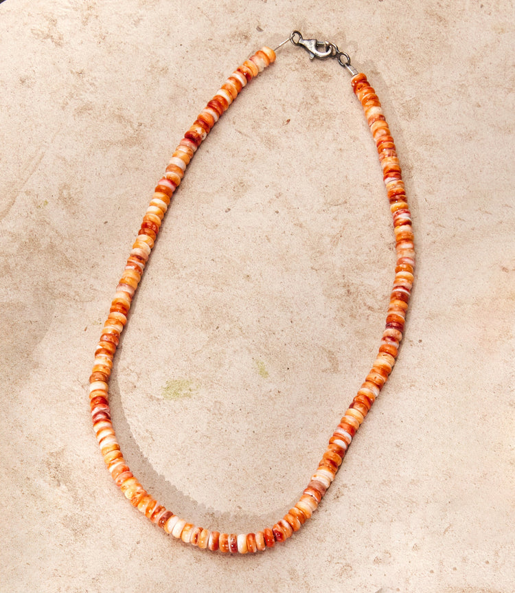Beaded Spiny Oyester Necklace