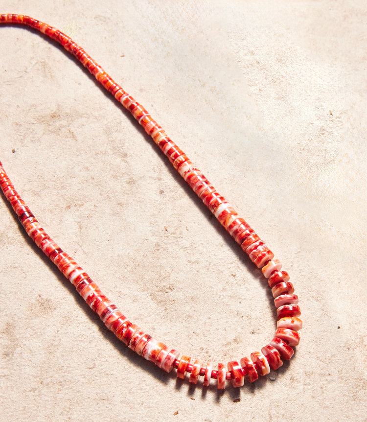 Spiny Oyster Single Strand Necklace