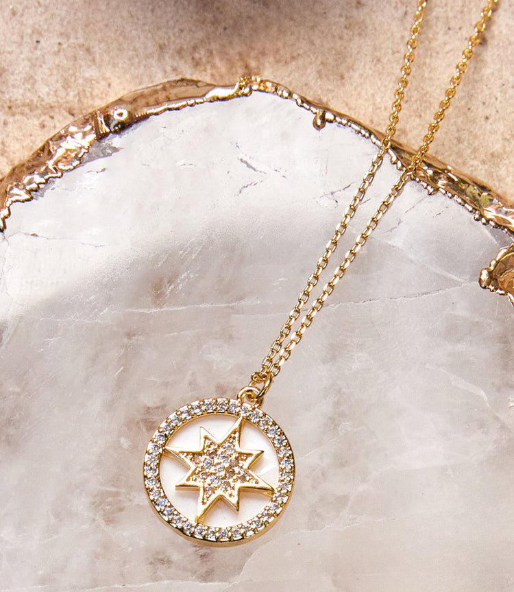 Pavé Starburst Necklace