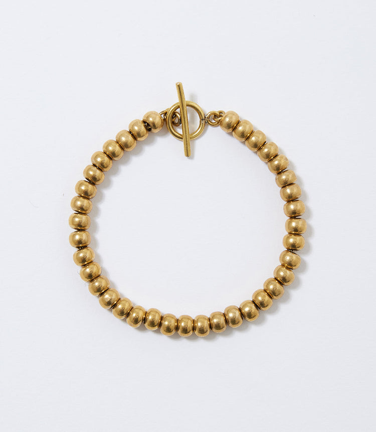 Brass Beaded Bracelet