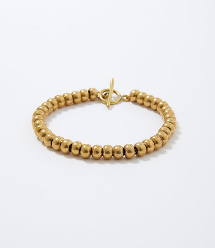 Brass Beaded Bracelet