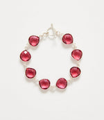 Dark Pink Amethyst Quartz Bracelet
