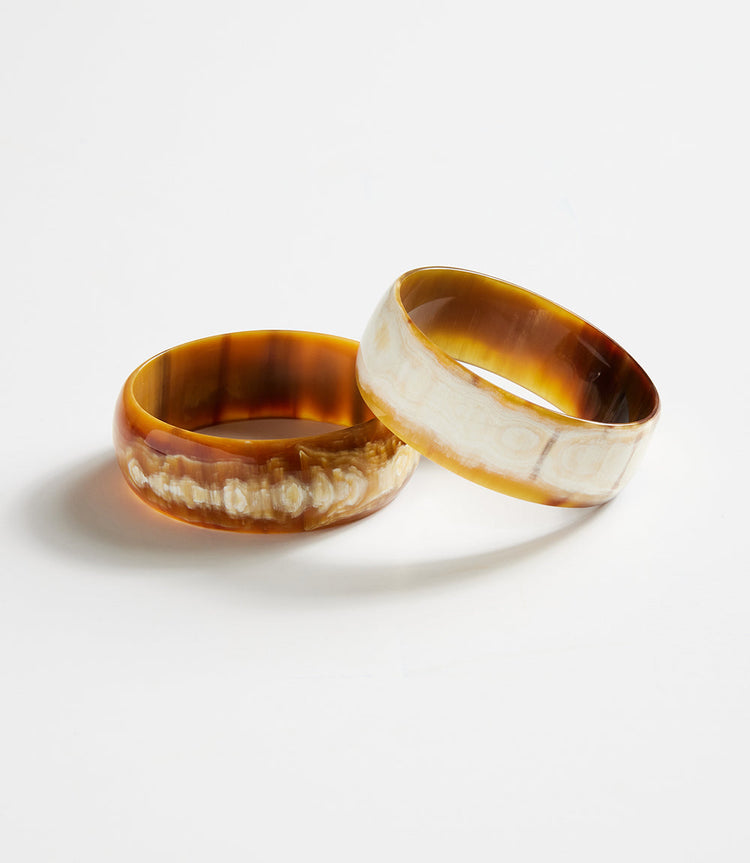 Wide Horn Bangle