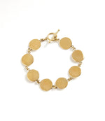 Gold Disc Station Bracelet