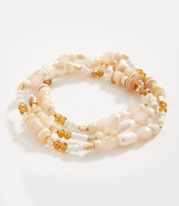 Pearl And Gemstone Bracelet
