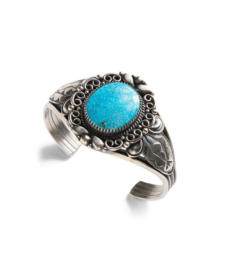 Turquoise Stone Cuff Bracelet