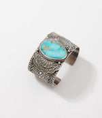 Natural Royston Turquoise Cuff Bracelet