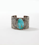Natural Royston Turquoise Cuff Bracelet