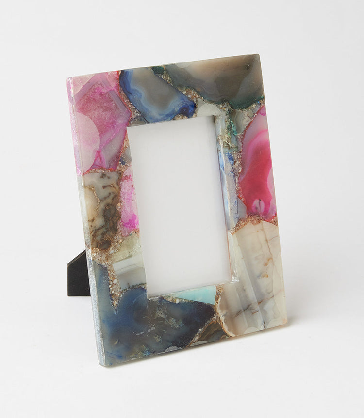Mixed Agate Picture Frame