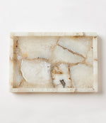 White Agate Tray