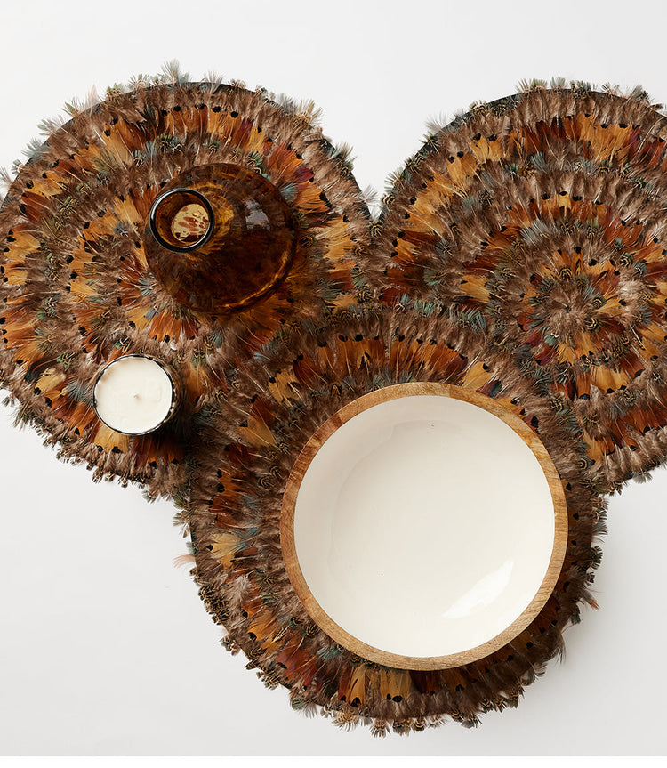 Decorative Feather Placemat