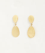 Gold Two Drop Earrings