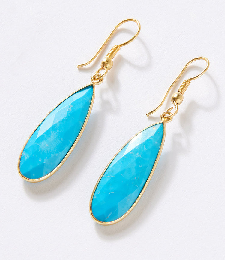 Turquoise Teardrop Earrings