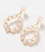 Multi Gemstone Drop Earrings