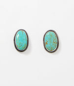 Turquoise Stone Earrings