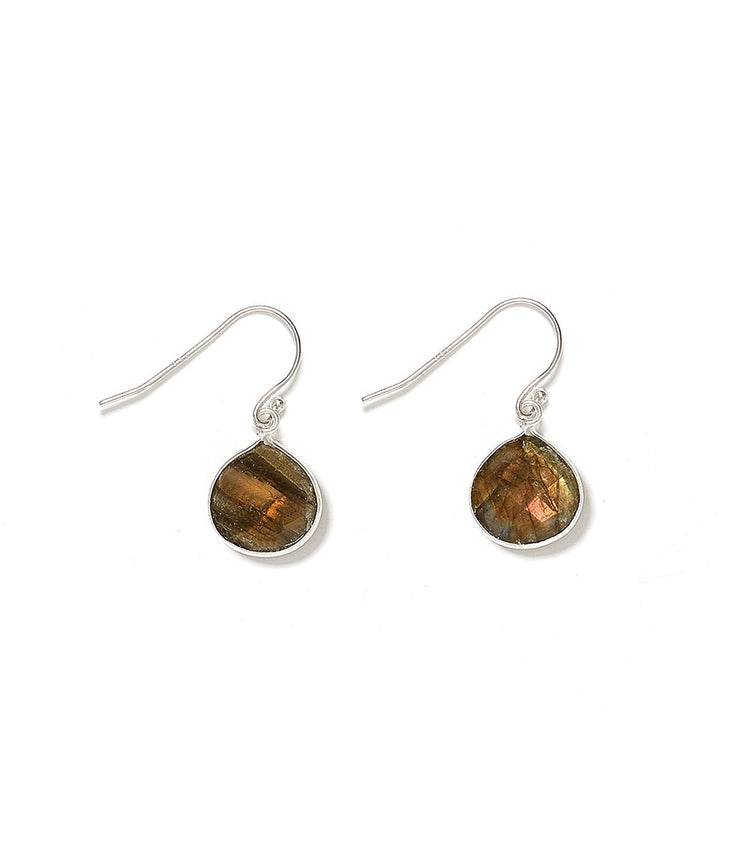 White Rhodium Labradorite