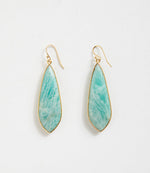Large Natural Gemstone Earrings