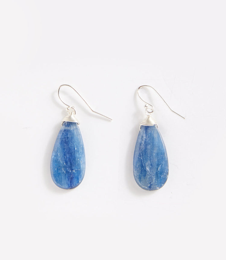 Kyanite Teardrop Earrings