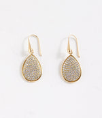 Swarovski® Pavé Crystal Teardrop Earrings
