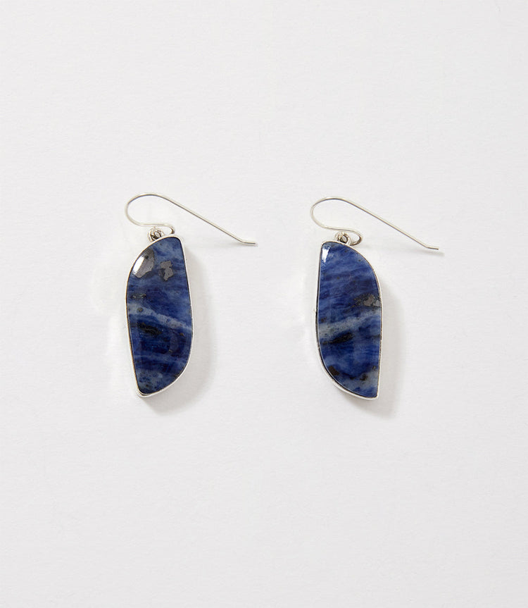 Sterling Silver Sodalite Earrings
