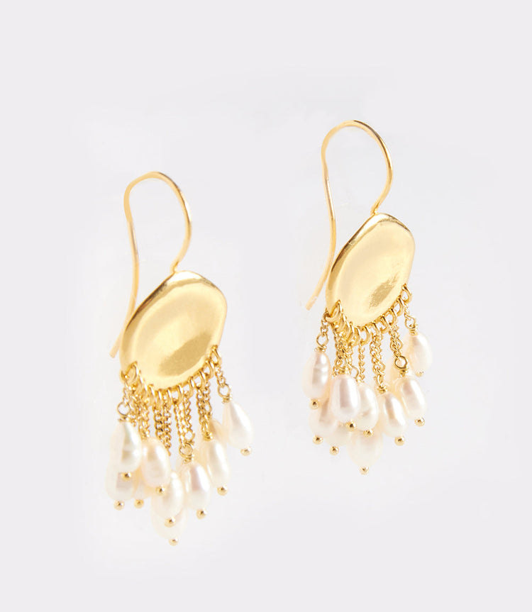 Chan Luu Pearl Dangle Earrings