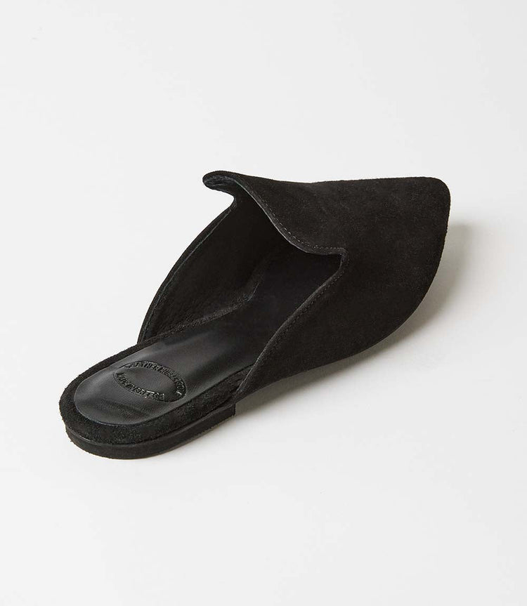 Suede Leather Mules