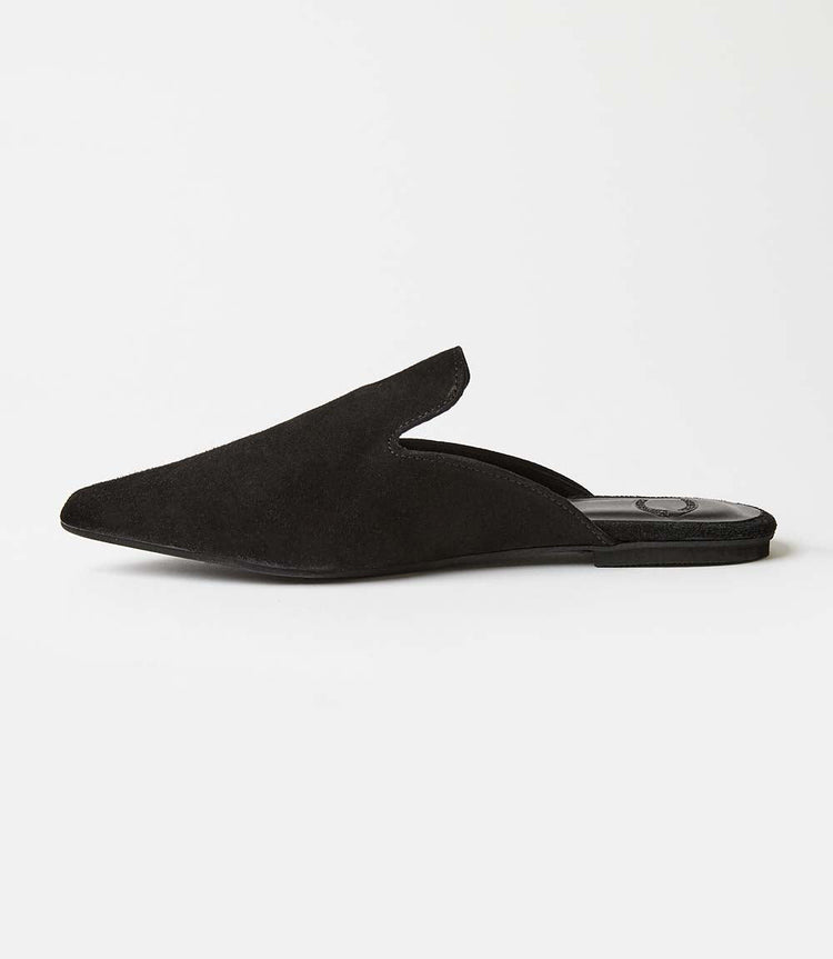 Suede Leather Mules