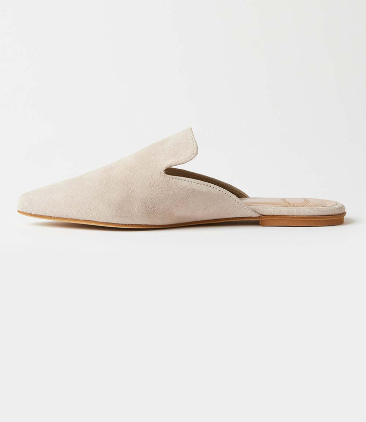 Suede Leather Mules