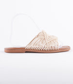Mahogany Woven Slides