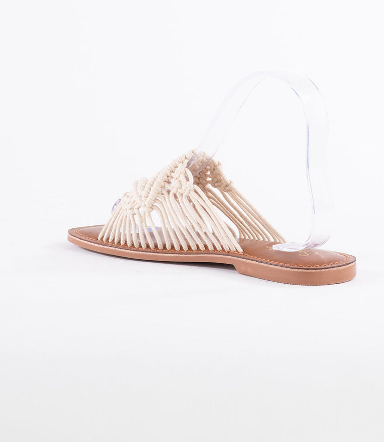 Mahogany Woven Slides