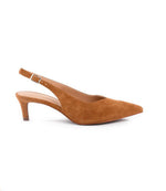 Slingback Stacked High Heels