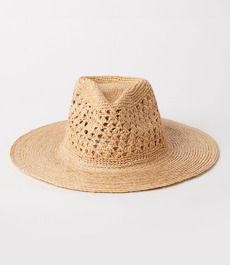 Raffia Fedora Hat