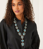 Sterling Silver Turquoise Lariat Necklace
