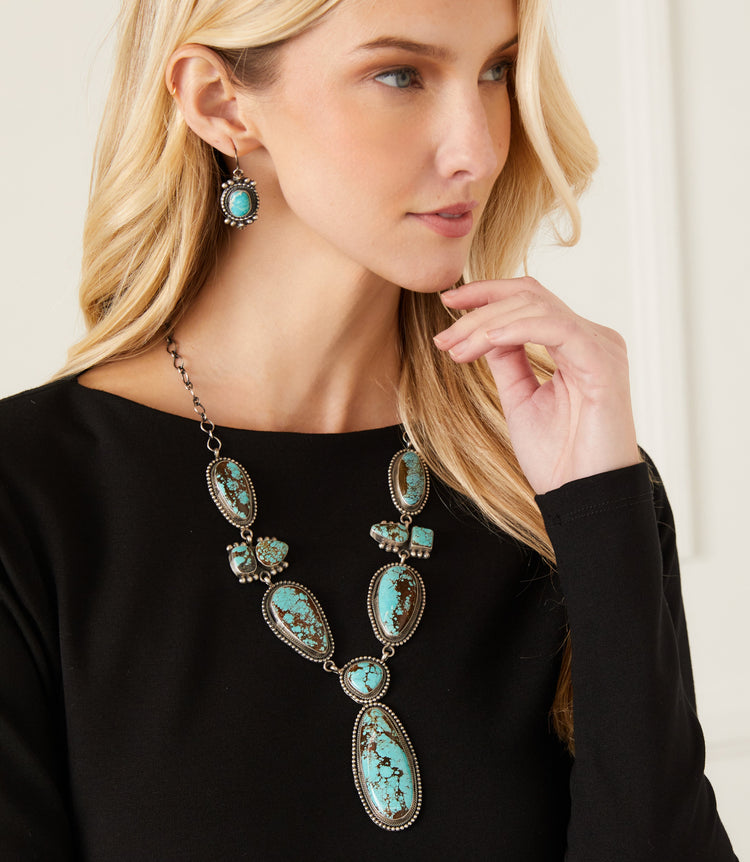 Turquoise Lariat Necklace