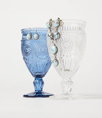 Vintage Style Pressed Glass Goblet