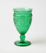 Vintage Style Pressed Glass Goblet