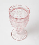 Vintage Style Pressed Glass Goblet