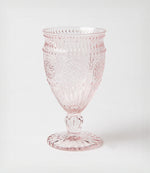 Vintage Style Pressed Glass Goblet