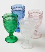 Vintage Style Pressed Glass Goblet