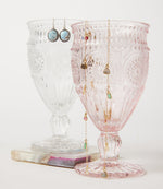 Vintage Style Pressed Glass Goblet