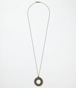Open Disc Pavé Necklace