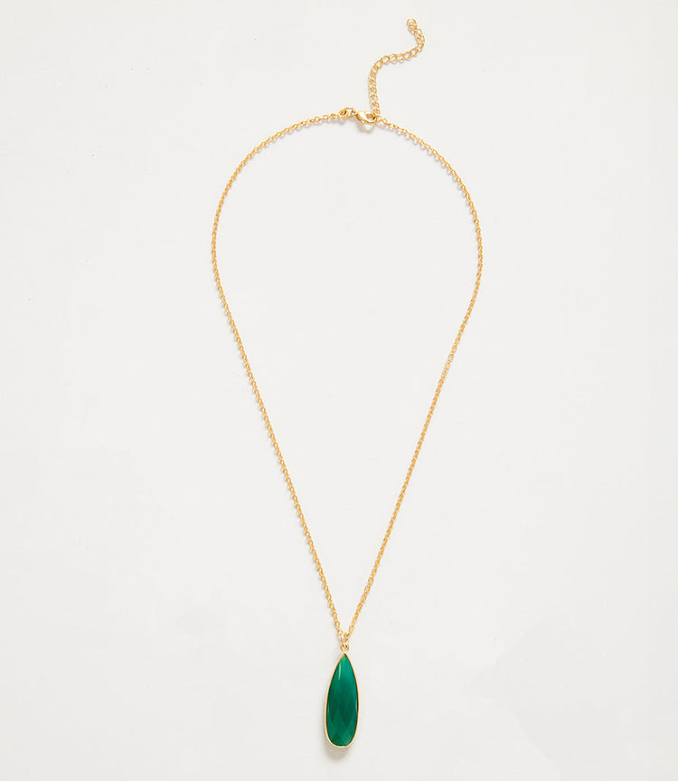 Green Onyx Quartz Necklace