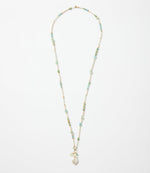 Pearl And Gemstone Cluster Necklace