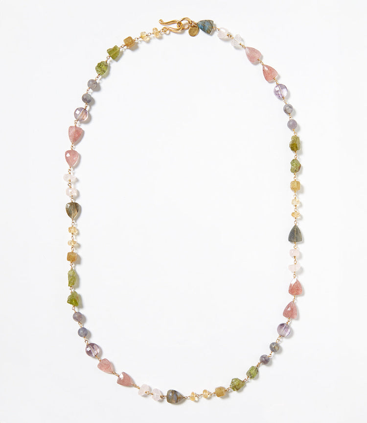 Chan Luu Gemstone And Pearl Necklace