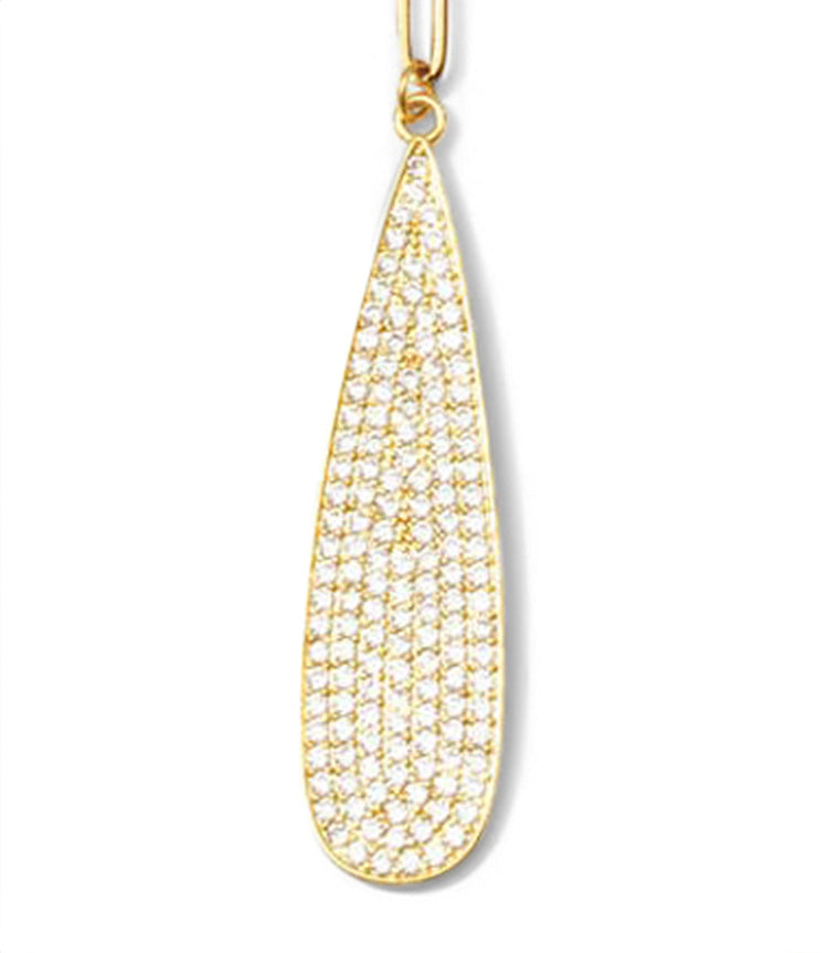 Pavé Teardrop Necklace